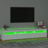 TV ormarić s LED svjetlima bijeli 210x35x40 cm | Eponuda.ba