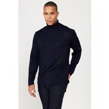 AC&Co / Altınyıldız Classics Men's Navy Blue Standard Fit Regular Cut Full Turtleneck Knitwear Sweater cene