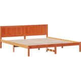  Vosak smeđi krevet Vosak smeđi Masivno drvo 200 x 200 cm | shoptok.hr