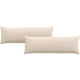 vidaXL Blazine za kavč 2 pcs Bež 120 x 40 cm blago | Shoptok.si