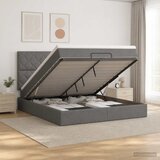  Krevet od pjene s madracem i LED-om Tamnosiva 140 x 190 cm | shoptok.hr