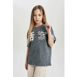 Defacto Girl Relax Fit Printed Washable Short Sleeve T-Shirt Cene