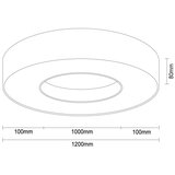  LED plafonsko svetlo LED/115W/230V 3000/4000/6500K prečnik 120 cm bela | Eponuda.com