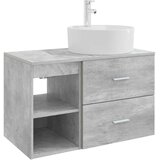 vidaXL Komplet pohištva za kopalnico 2 pcs Betonsko siva, (5000246311) | Shoptok.si