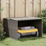  Garaža za robotsku kosilicu siva 86x90x52/57 cm od poliratana | Eponuda.com