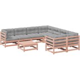  The Living Store Vrtna sedežna garnitura 9-delna z blazinami trden les douglas - Vrtna Sedežna Garnitura, (21451601) | Shoptok.si