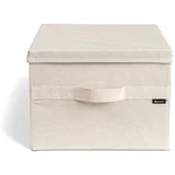 Bež tekstilna kutija za pohranu s poklopcem 36x46x25 cm Soft Storage Large –