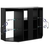  Kotni LED TV ormar 100x40x68cm Crna Konstruirano drvo | shoptok.hr