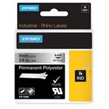 Dymo Trak Rhino Polyester 18485, 9 mm / 5.5 m (črn/metal - poliester), original Cene