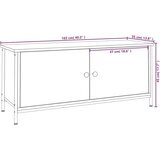 TV ormarić s vratima boja hrasta 102x35x45 cm konstruirano drvo | shoptok.hr