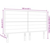  LED Uzglavlje Moderne Linije Svjetlosiva 80 cm Tkanina | shoptok.hr