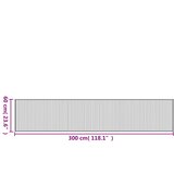  Tepih pravokutni smeđi 60 x 300 cm od bambusa | shoptok.hr