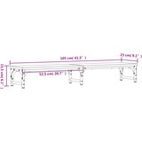  Stalak za monitor siva boja hrasta 105 x 23 x 15,5 cm drveni | shoptok.hr