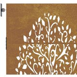  Vrata 85 x 125 cm od čelika COR-TEN s uzorkom stabla | shoptok.hr