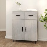  Komoda siva boja betona 69,5x34x90 cm od konstruiranog drva | Eponuda.com