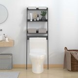  Stalak za kupaonicu sivi 63,5 x 32 x179 cm od masivne borovine | shoptok.hr