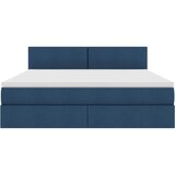  Krevet s prostorom za pohranu s LED-om Plava 160 x 200 cm | shoptok.hr