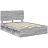  Konstrukcija postelje z vzglavjem Siva Sonoma 150 x 200 cm, (5000102850) | Shoptok.si