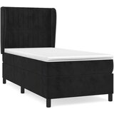 Box spring krevet s madracem crni 90x190 cm baršunasti | shoptok.hr