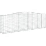  Lučne gabionske košare 4 kom 400x50x120/140cm pocinčano željezo | shoptok.hr