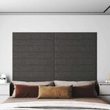  Zidna uzglavlja 12 pcs Tamno siva 90 x 15 cm tkanina - Tamno siva 90 x 15 cm Pravokutno | shoptok.hr