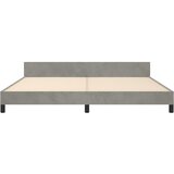  Okvir za krevet bez madraca svjetlosivi 200 x 200 cm baršunasti | Eponuda.com