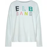 Elbsand Sweater majica zelena / jabuka / roza / bijela