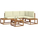  Set vanjskih sofa s jastukom 5 Komad Prirodna i krem | shoptok.hr