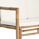  Sedežna garnitura z blazinami 4-delna bambus | Shoptok.si
