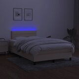  s oprugama i madracem LED krem 120 x 190 cm od tkanine | shoptok.hr