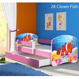  Dječji krevet ACMA s motivom, bočna roza + ladica 180x80 cm 28 Clown Fish | shoptok.hr