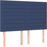 Maison Chic Posteljno vzglavje - Vzglavna omarica 4 kosa moder 72x5x78/88 cm blago, (22077147) Cene