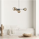  Luster na sajli KALIOPE II 4xE14/50W/230V crna/zadimljena bež | Eponuda.com