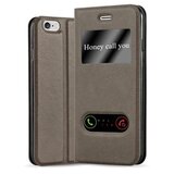 Cadorabo Ohišje, združljivo z Apple iPhone 6 / 6S v kamnito rjava - Zaščitni ovitek z magnetnim zapiranjem, stoječo funkcijo in 2 okencema za gledanje, (20561199) | Shoptok.si