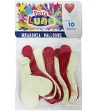 Luna 10-delni paket balonov v obliki srca | Shoptok.si