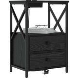  Noćni ormar 2 kom. Crni hrast 40 x 31 x 60 cm Konstruirano drvo | shoptok.hr