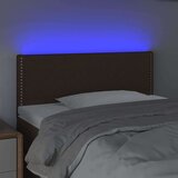 Uzglavlje tamnosmeđe 80 x 5 x 78/88 cm od tkanine | shoptok.hr