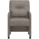  Jedilni stoli s kolesi 2 pcs Siva 57 x 67 x 95 cm Umetna koža, (5000093123) | Shoptok.si