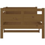  Dnevni ležaj od masivne borovine smeđa boja meda 90 x 190 cm | shoptok.hr