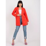 Fashion Hunters Elegant coral jacket made of Irmina eco suede | shoptok.hr