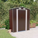 vidaXL Vrtna lopa temno rjava 192x108x223 cm pocinkano jeklo | Shoptok.si