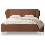 Makamii Tapecirani bračni krevet s podnicom 180x200 cm boje terakote Makana – | shoptok.hr