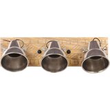  Zidna svjetiljka srebrna 70 x 23 cm E27 drvo manga | shoptok.hr