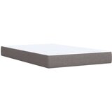 vidaXL Krevet s oprugama i madracem smeđesivi 120 x 190 cm od tkanine | shoptok.hr