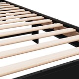  Okvir za krevet crni 75 x 190 cm od konstruiranog drvo i metal | shoptok.hr