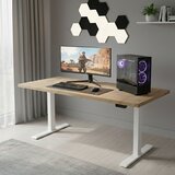 Uvi LITE V2 električni stol Chalet Oak i bijeli okvir | shoptok.hr
