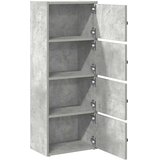  Regal za knjige boja betona 40x24x102 cm konstruirano drvo | shoptok.hr