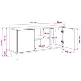  ormar OMMEN 102 x 33 x 51 cm Crni hrast Konstruirano drvo | shoptok.hr