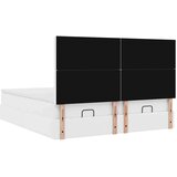 vidaXL okvir kreveta s madracima čisto bijela 200x200cm umjetna koža | shoptok.hr