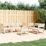 Maison Chic Seti vrtnega pohištva - Vrtna garnitura - Vrtni pohištvo set 5-delna trdna borovina, (21820823) | Shoptok.si